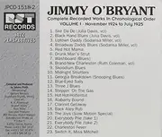 CD - Jimmy O'Bryant - Volume 1: November 1924 - July 1925
