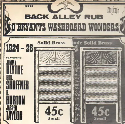 Jimmy O'Bryant's Washboard Wonders - Back Alley Rub 1924-1926