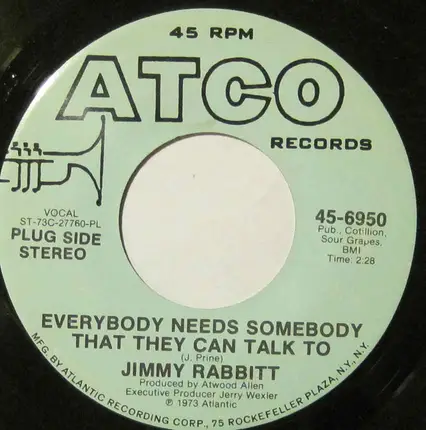 Jimmy Rabbitt - Everybody Needs Somebody That They Can Talk To