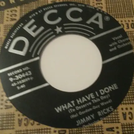 Jimmy Ricks - Lazy Mule / What Have I Done