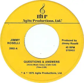 jimmy roselli - Questions & Answers