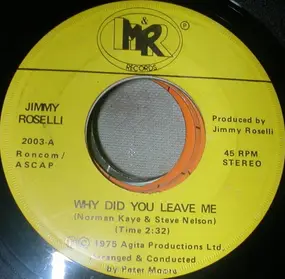 jimmy roselli - Why Did You Leave Me