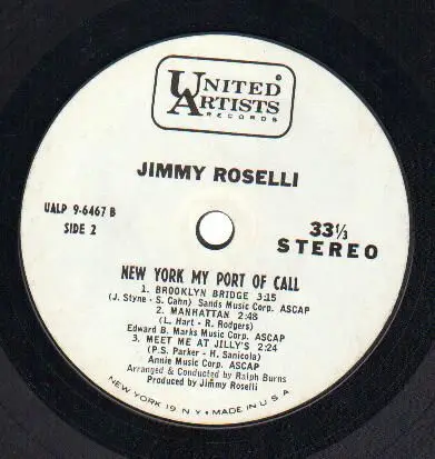 Jimmy Roselli - New York: My Port Of Call