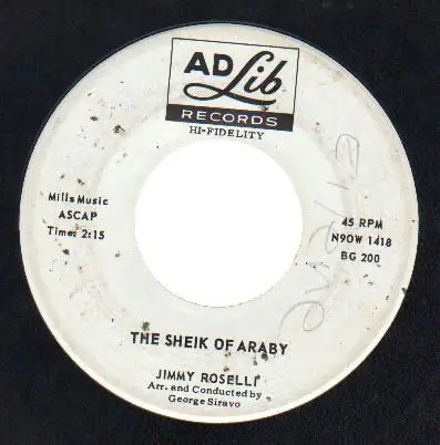 Jimmy Roselli - A Fool In Love / The Sheik Of Araby