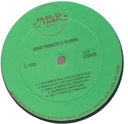 Jimmy Roselli - Aggio Perduto O Suonno