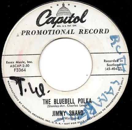 Jimmy Shand And His Band - The Barn Dance / The Bluebell Polka