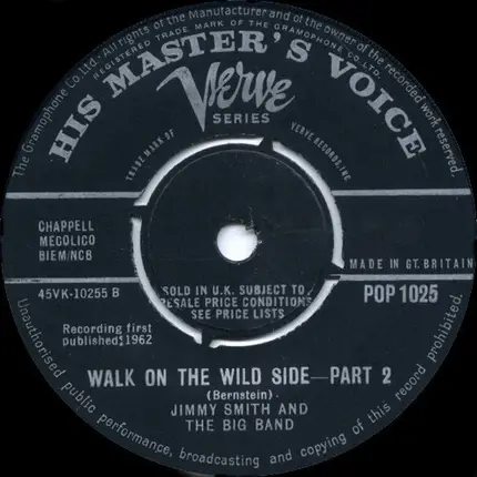 Jimmy Smith And The Big Band - Walk On The Wild Side