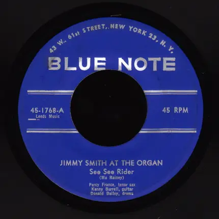 Jimmy Smith - See See Rider / Come On Baby