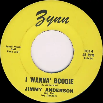 Jimmy Anderson - I Wanna' Boogie / Angel Please