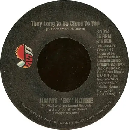 Jimmy 'Bo' Horne - You Get Me Hot / They Long To Be Close To You