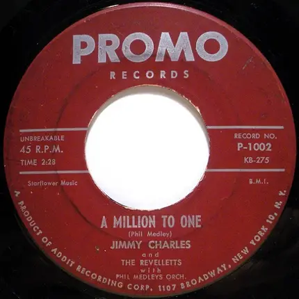 Jimmy Charles and The Revelletts - A Million To One / Hop Scotch Hop