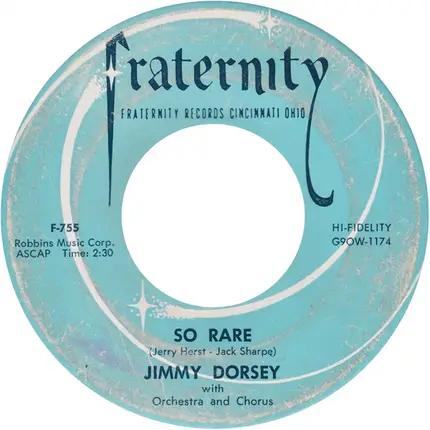 Jimmy Dorsey, His Orchestra & Chorus - So Rare