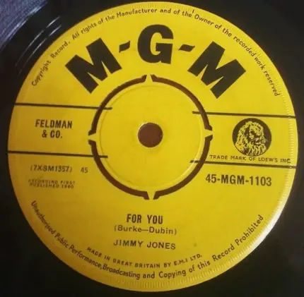 Jimmy Jones - Ready For Love / For You