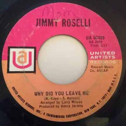 Jimmy Roselli - My Heart Cries For You