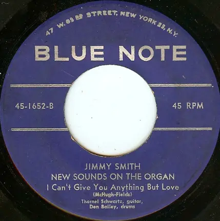 Jimmy Smith - I Cover The Waterfront / I Can't Give You Anything But Love
