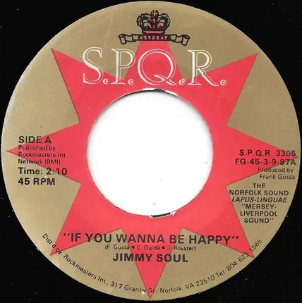 Jimmy Soul - If You Wanna Be Happy / My Little Room