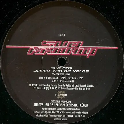 Jimmy Van De Velde - Phase EP