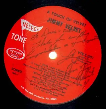 Jimmy Velvet - A Touch Of Velvet