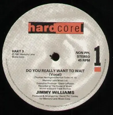 Jimmy Williams - Do You Really Want To Wait