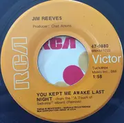 7inch Vinyl Single - Jim Reeves - Angels Don't Lie / You Kept Me Awake Last Night