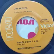 7inch Vinyl Single - Jim Reeves - Angels Don't Lie / You Kept Me Awake Last Night