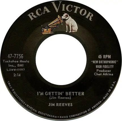 Jim Reeves - I Know One / I'm Gettin' Better