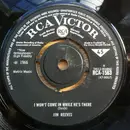 7inch Vinyl Single - Jim Reeves - I Won't Come In While He's There / Maureen