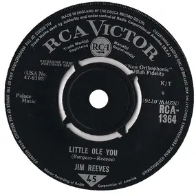 Jim Reeves - Little Ole You