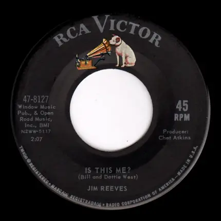 Jim Reeves - Is This Me? / Missing Angel