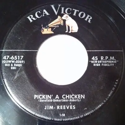 Jim Reeves - My Lips Are Sealed / Pickin' A Chicken