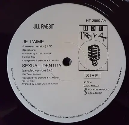 Jill Rabbit - Je T'Aime / Sexual Identity