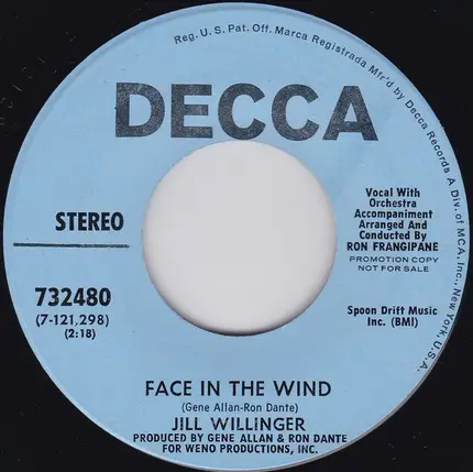 Jill Willinger - Billy / Face In The Wind