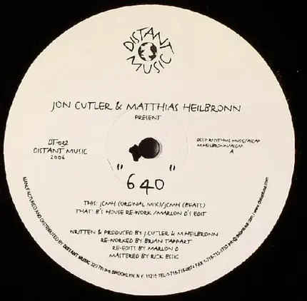 Jon Cutler & Matthias Heilbronn - 640