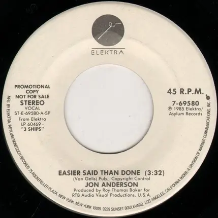 Jon Anderson - easier said than done