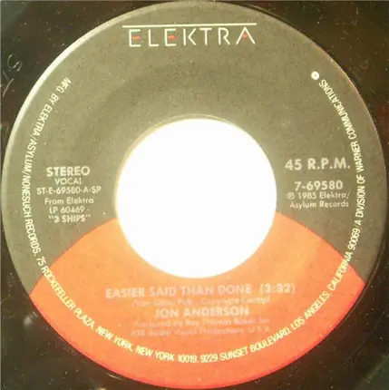 Jon Anderson - easier said than done