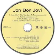 CD Single - Jon Bon Jovi - Janie, Don't Take Your Love To Town