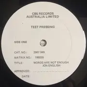 LP - Jon English - Words Are Not Enough
