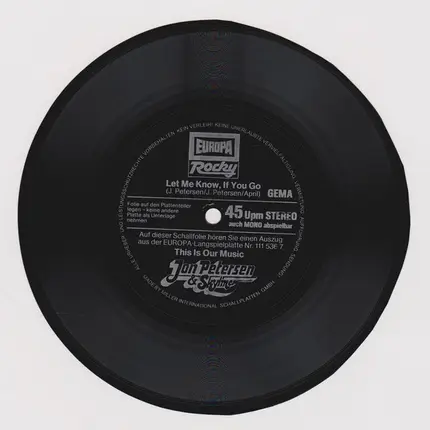 Jon Petersen & Skyliner - Let Me Know, If You Go
