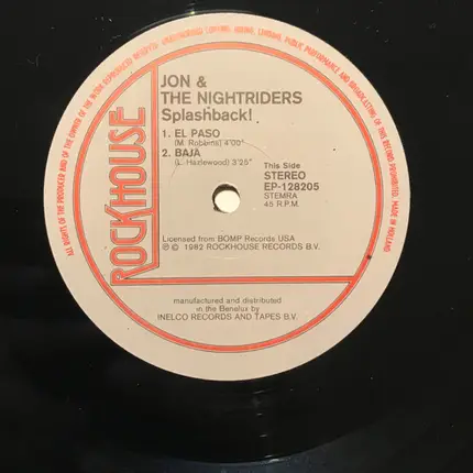 Jon & The Nightriders - Splashback! Dance To The Surf Beat