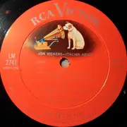 LP - Jon Vickers - Italian Arias - Mono