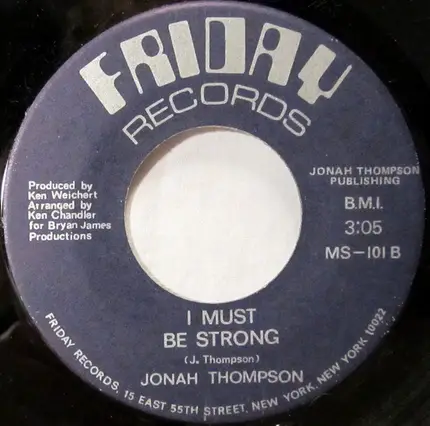 Jonah Thompson - Devil In My Home / I Must Be Strong