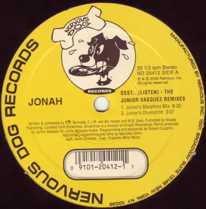 Jonah - SSST... (Listen) (The Junior Vasquez Remixes)