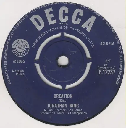 Jonathan King - Green Is The Grass