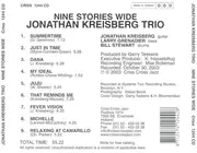 CD - Jonathan Kreisberg - Nine Stories Wide