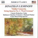 CD - Jonathan Leshnoff - Charles Wetherbee , Baltimore Chamber Orchestra , Markand Thakar , Carpe Diem S - Violin Concerto • String Quartet No. 1, 'Pearl German'