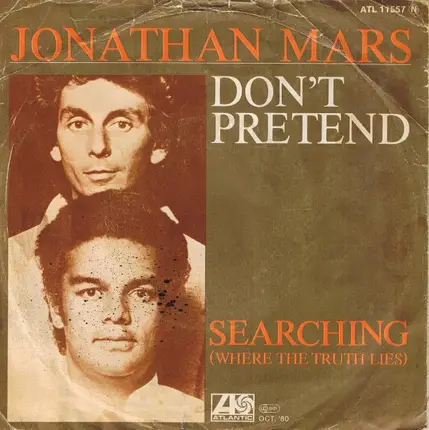 Jonathan Mars - Don't Pretend / Searching Where The Truth Lies