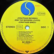 LP - Jonathan Richman & The Modern Lovers - Jonathan Sings!