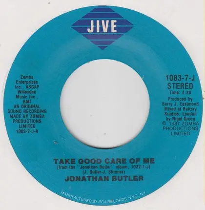 Jonathan Butler - Take Good Care Of Me