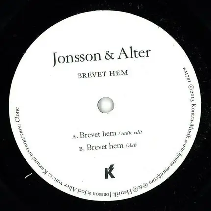 Jonsson/Alter - Brevet Hem