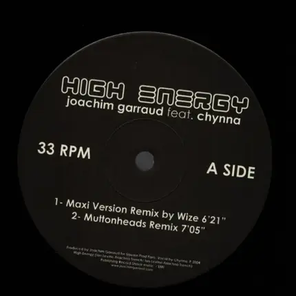 Joachim Garraud Feat. Chynna - High Energy